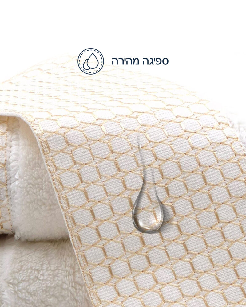 מגבת פנים צבע חלבי Premium