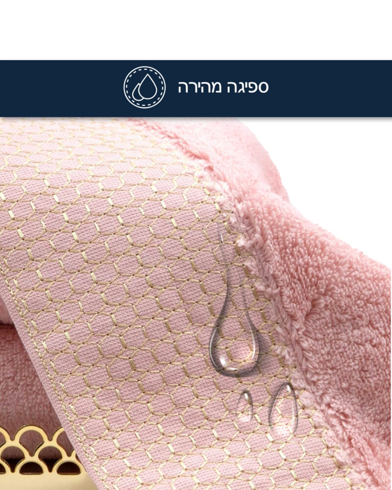 מגבת פנים צבע ורוד Premium